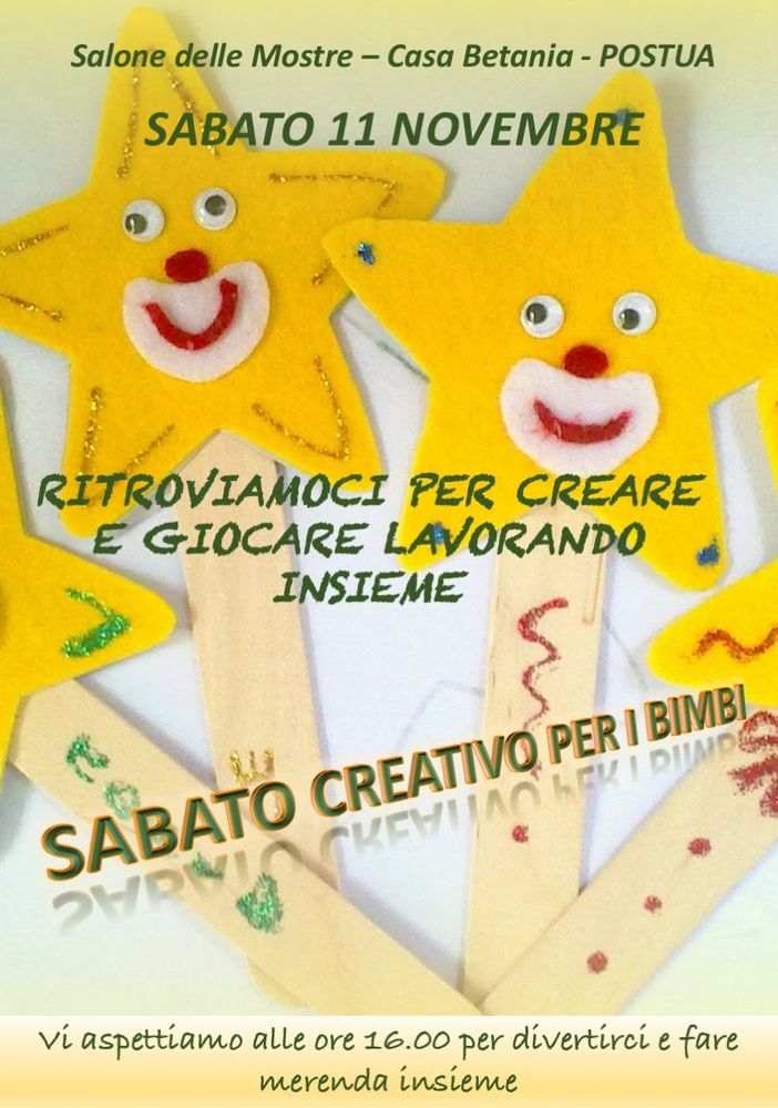 Postua: Riprende il laboratorio creativo dei bambini con i suoi incontri