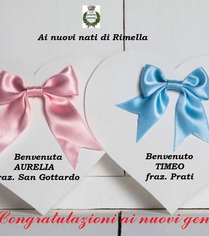 Il Comune di Rimella accoglie Aurelia e Timeo: due nuove nascite in Val Mastallone.