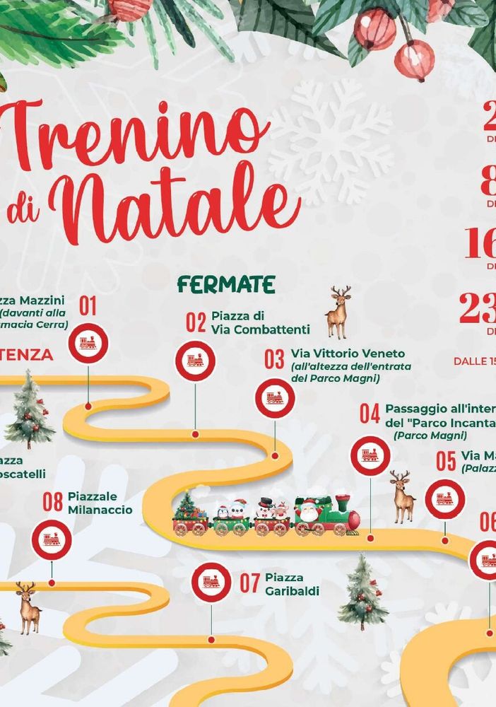 Borgosesia: Il trenino di Natale diverte grandi e bambini