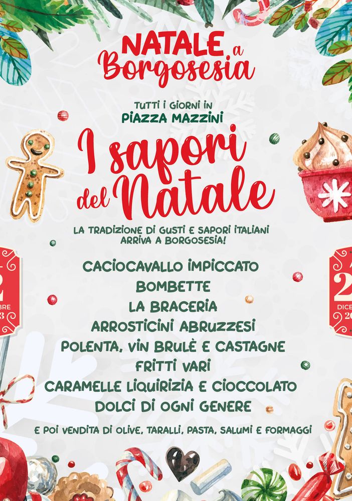 Borgosesia: La tradizione dei gusti dal 2 al 24 dicembre
