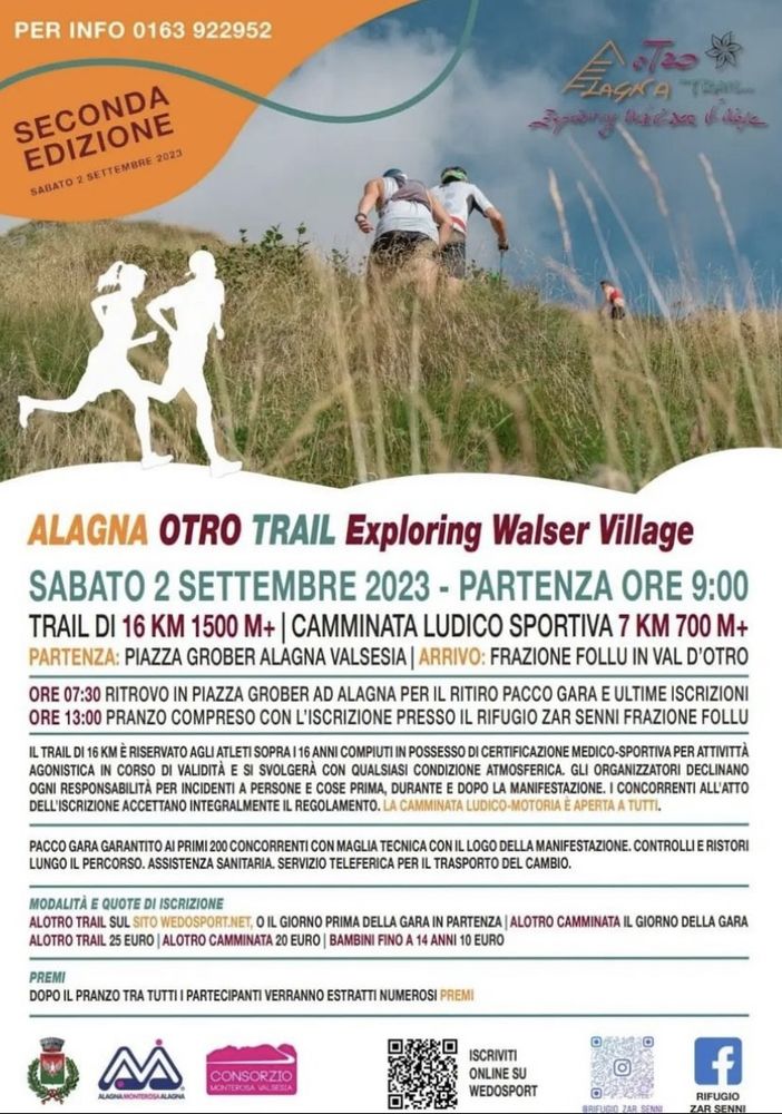 Conto alla rovescia per la &quot;Alagna Otro Trail Exploring Walser Village&quot;