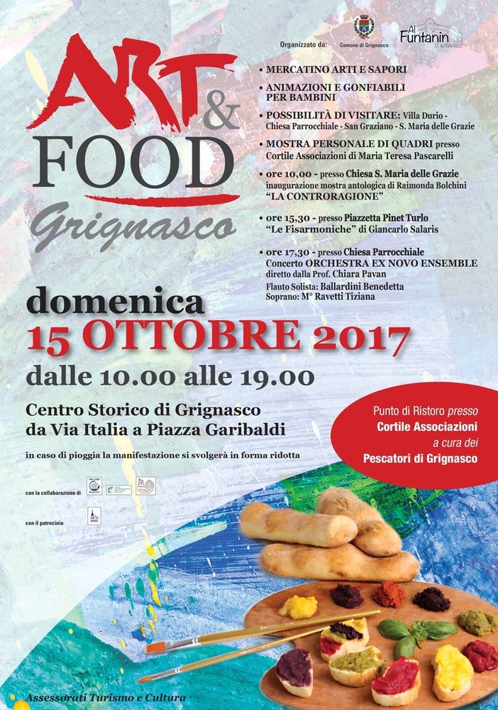 Grignasco: Tutto pronto per Art&Food Grignasco: Tutto pronto per Art&Food