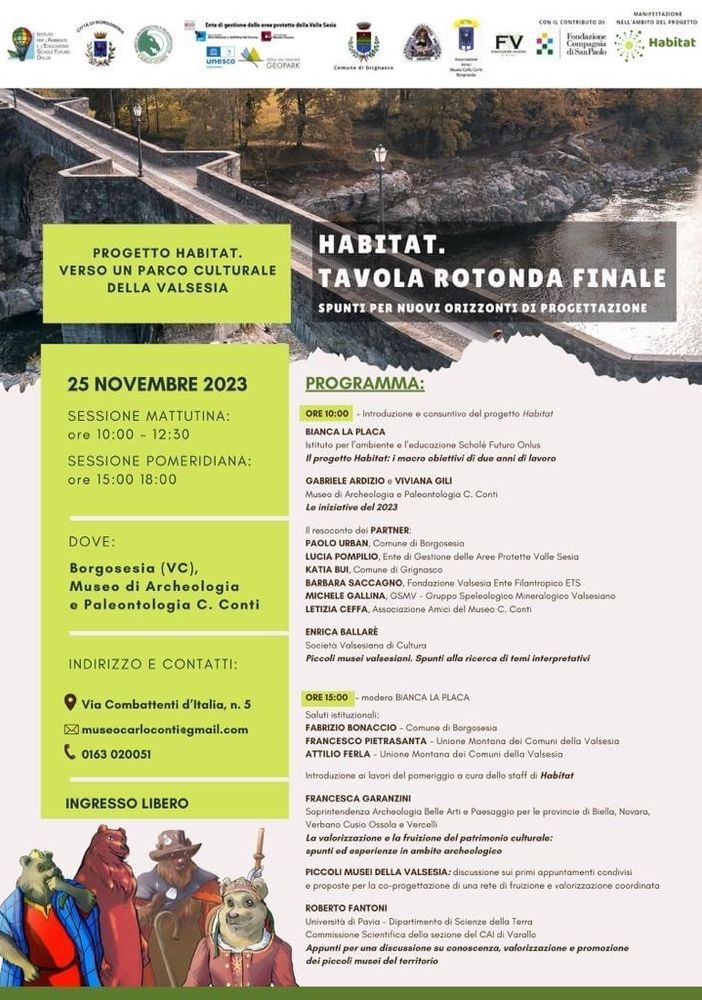 Progetto Habitat, “Verso un parco culturale della Valsesia”: l’evento di presentazione.