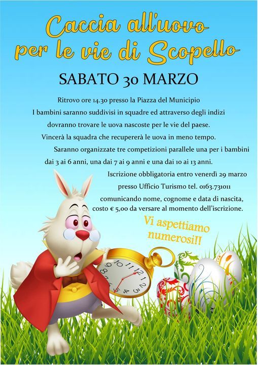 Caccia all'uovo per le vie di Scopello