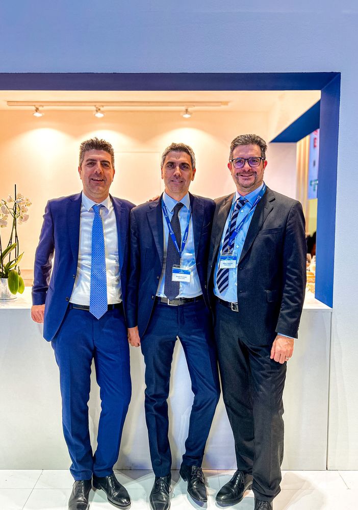 Da sinistra Luca, Davide e Alberto Marazzato