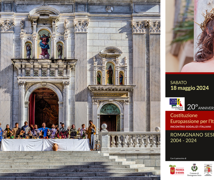 Romagnano Seisa: il Comitato pro Venerdì Santo celebra il 20° anniversario di Europassione per l’Italia.