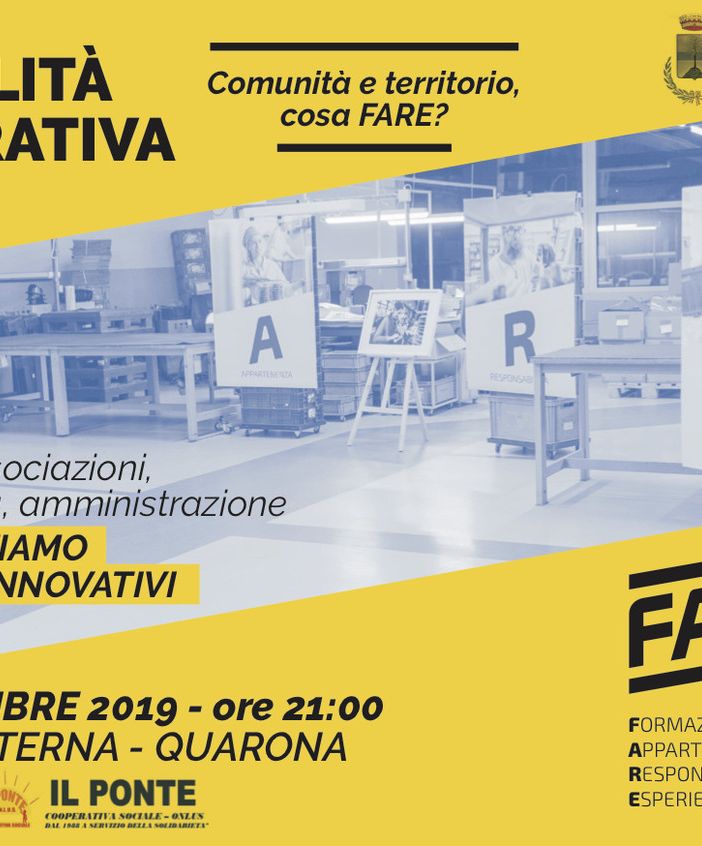 Quarona: strumenti e interventi per entrare nel mondo del lavoro con FARE