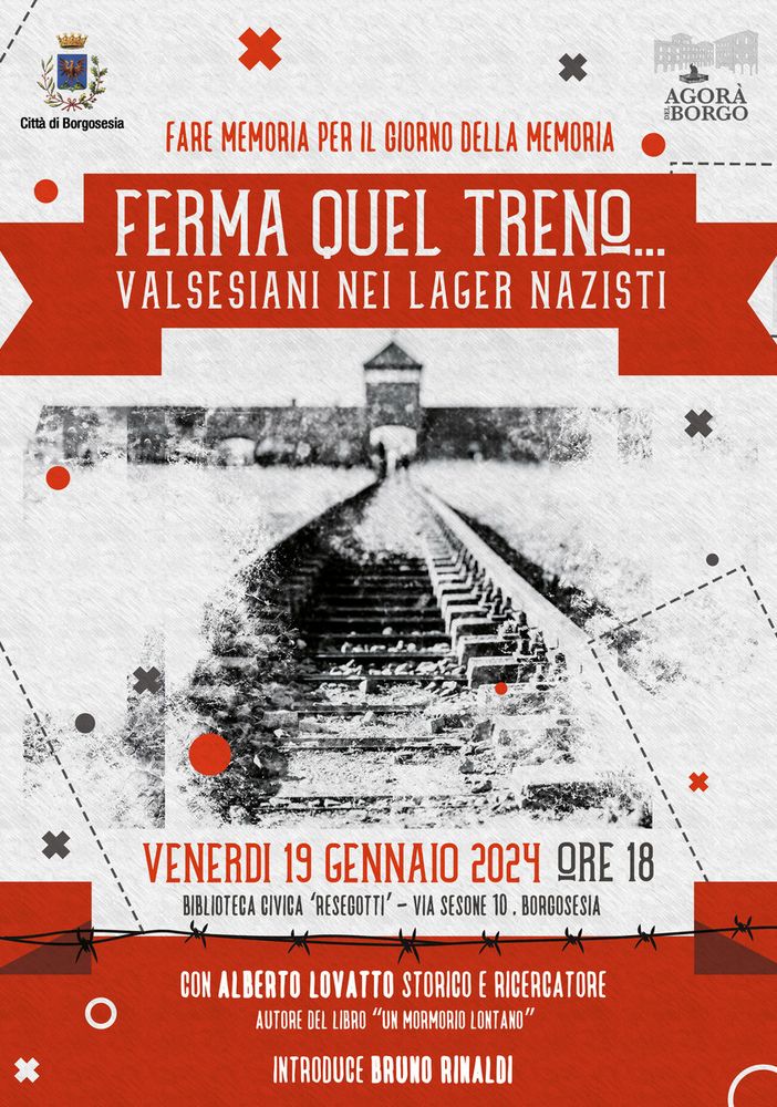“FERMA QUEL TRENO…VALSESIANI NEI LAGER NAZISTI” incontro in biblioteca per il giorno della memoria