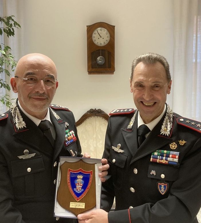 Visita del Generale Riccardo Galletta al comando provinciale carabinieri di Vercelli