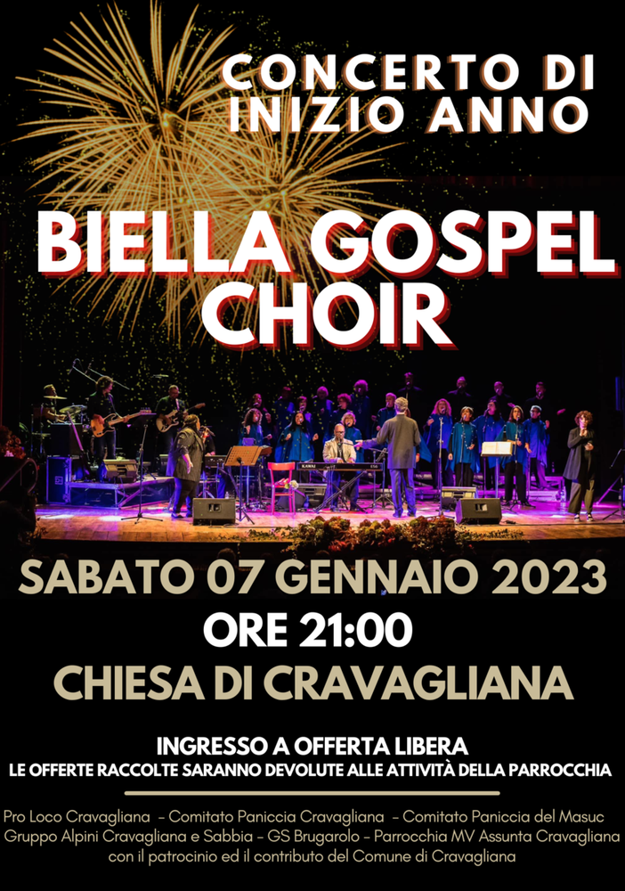 Cravagliana: Sabato 7 gennaio concerto di inizio anno