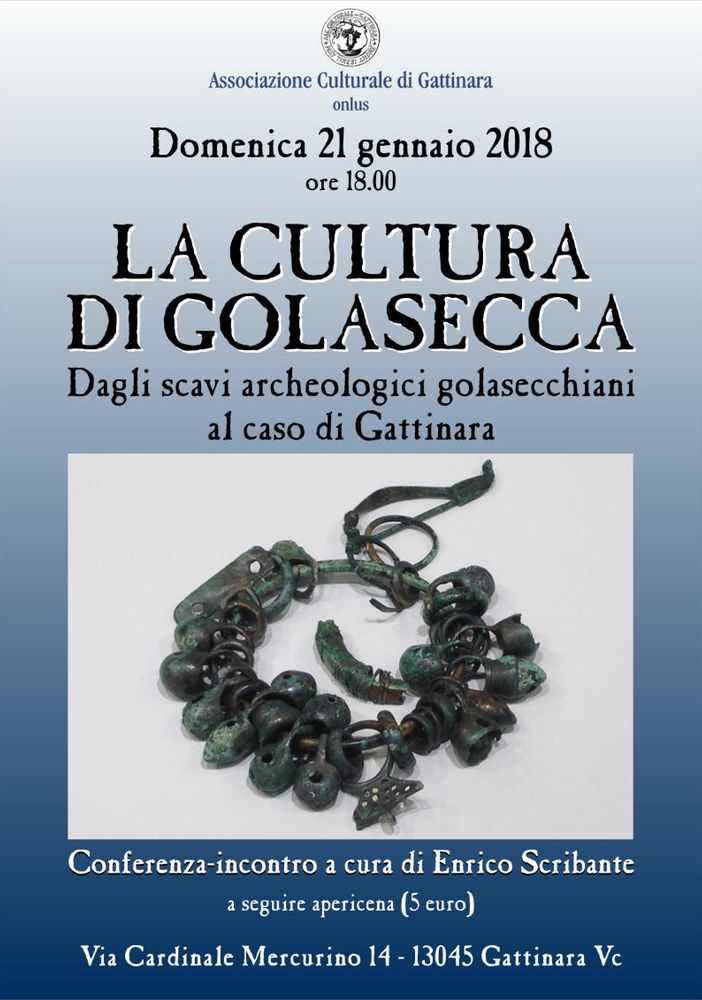 Gattinara: Conferenza &quot;La Cultura di Golasecca&quot;