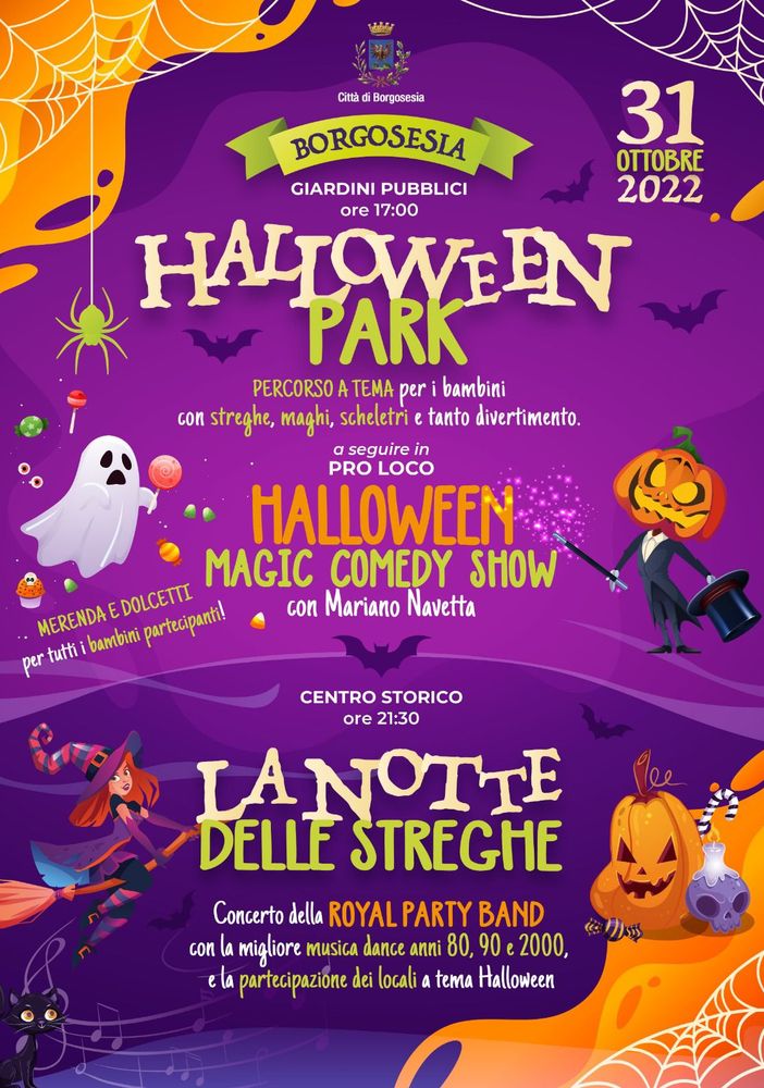A Borgosesia la festa di Halloween per grandi e piccoli