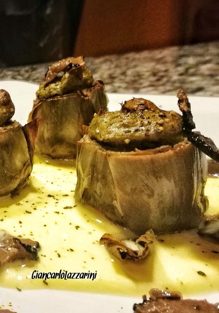 Ricetta: Soufflé di carciofi su fonduta e tartufo nero