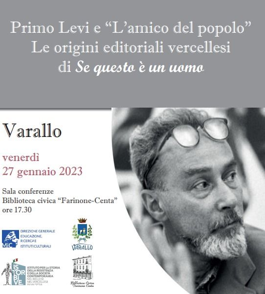 Varallo: “Se questo è un uomo”, conferenza di Enrico Pagano venerdì 27 gennaio