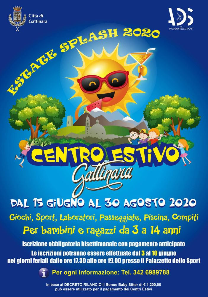 Gattinara, tutto pronto per il centro estivo 2020