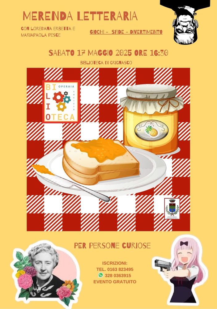 &quot;Merenda letteraria&quot; alla Biblioteca di Grignasco