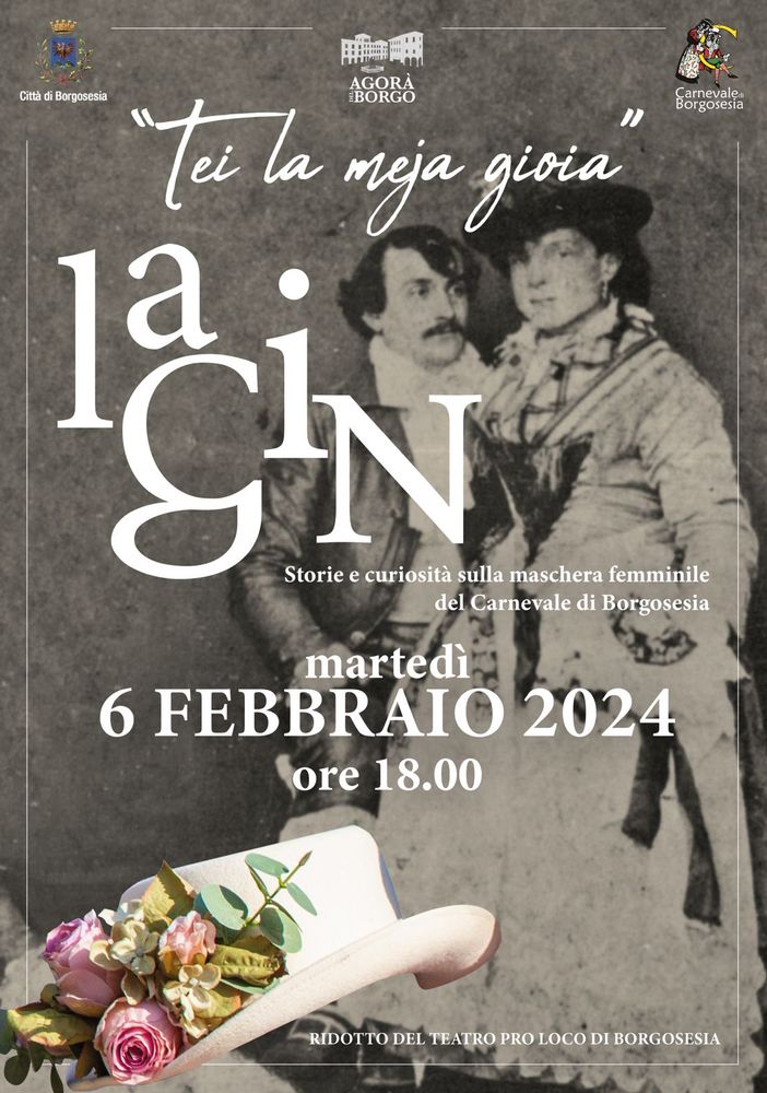 Borgosesia: “TEI LA MEJA GIOIA” al teatro Pro Loco una serata culturale dedicata al Gin