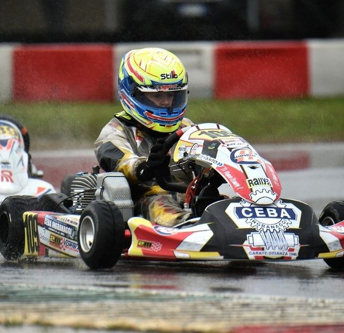 Franciacorta Karting Track, Leonardo De Grandi ha debuttato nel campionato Rok Cup Italia 2024.