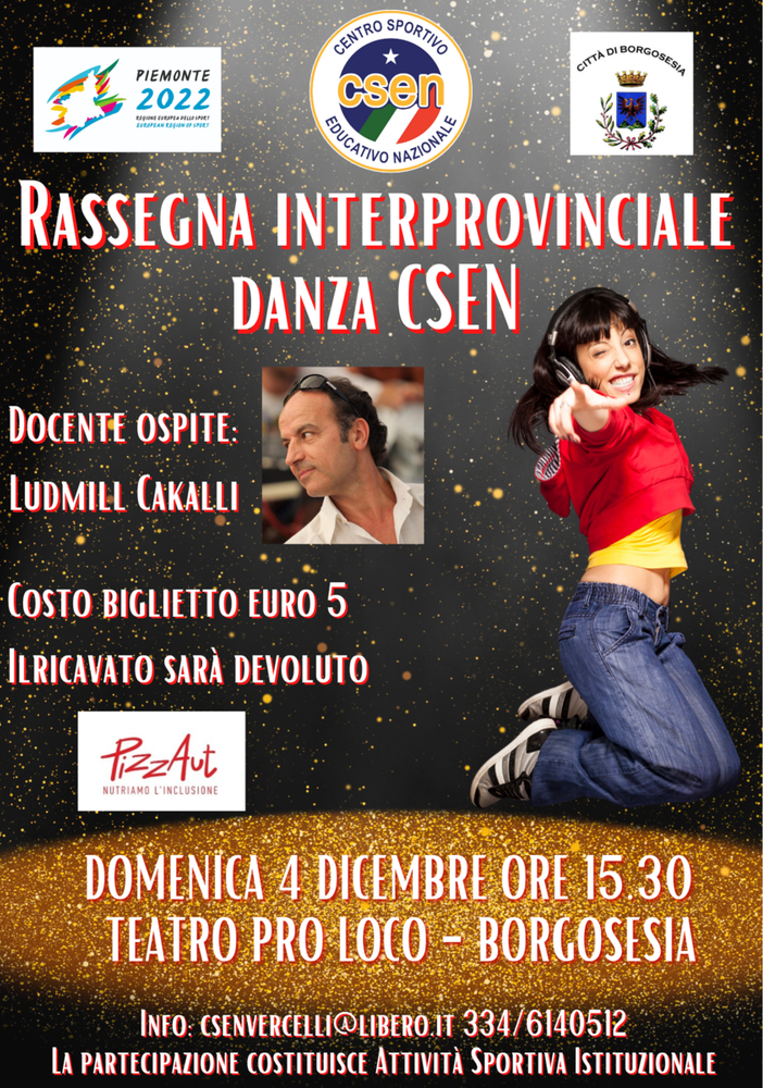 RASSEGNA BENEFICA INTERPROVINCIALE DANZA CSEN
