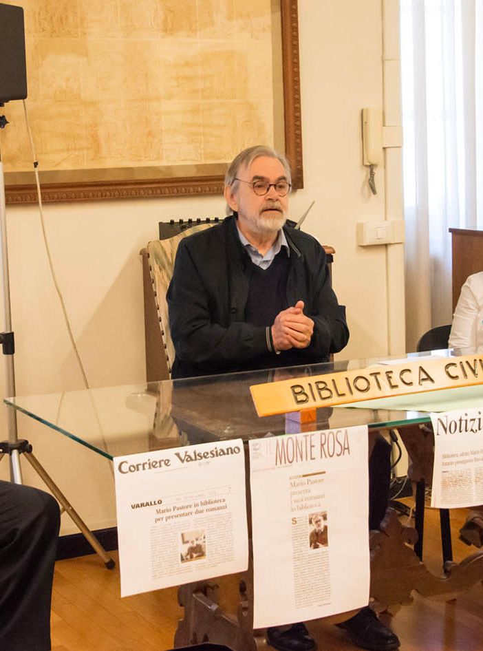 Varallo, presentazione in Biblioteca: ultimi due romanzi della trilogia di Mario Pastore.