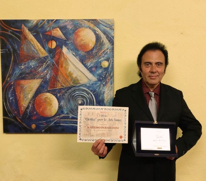 Massimo Paracchini riceve il 1° premio Giotto per le arti visive