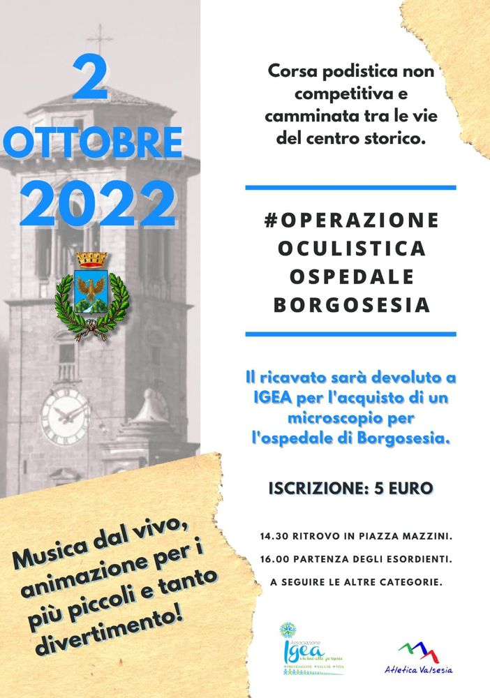 Borgosesia: Raccolta fondi per il reparto oculistica della città