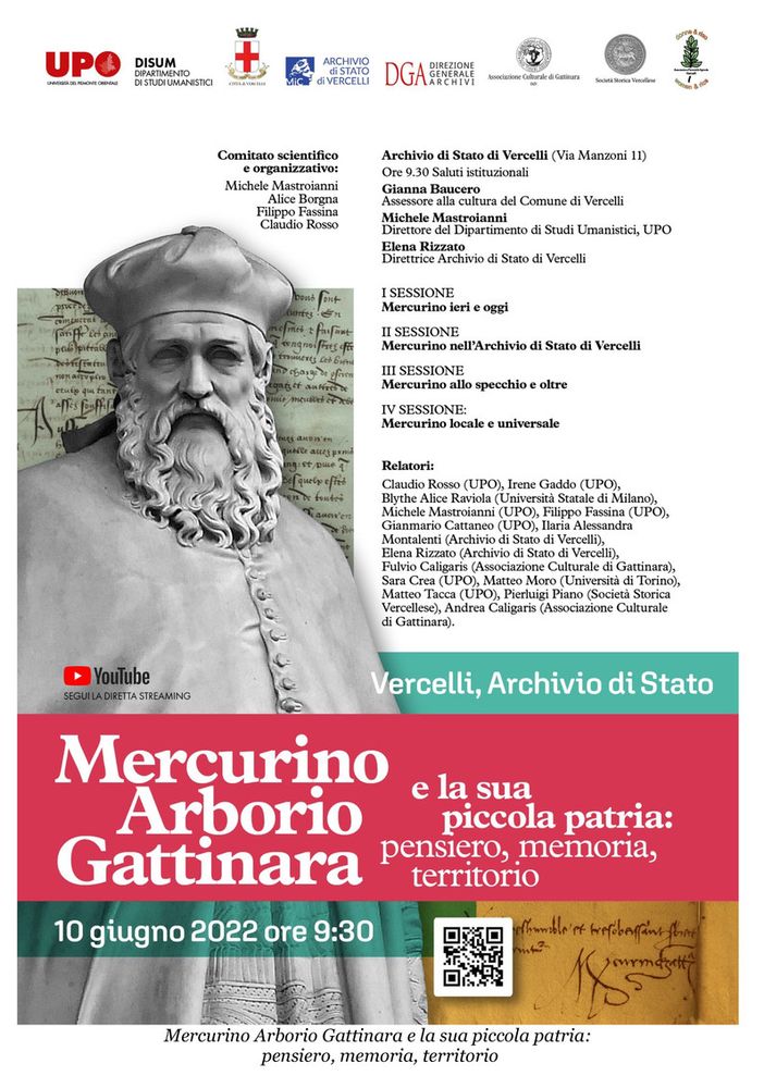 557° anniversario della nascita di Mercurino Arborio Gattinara