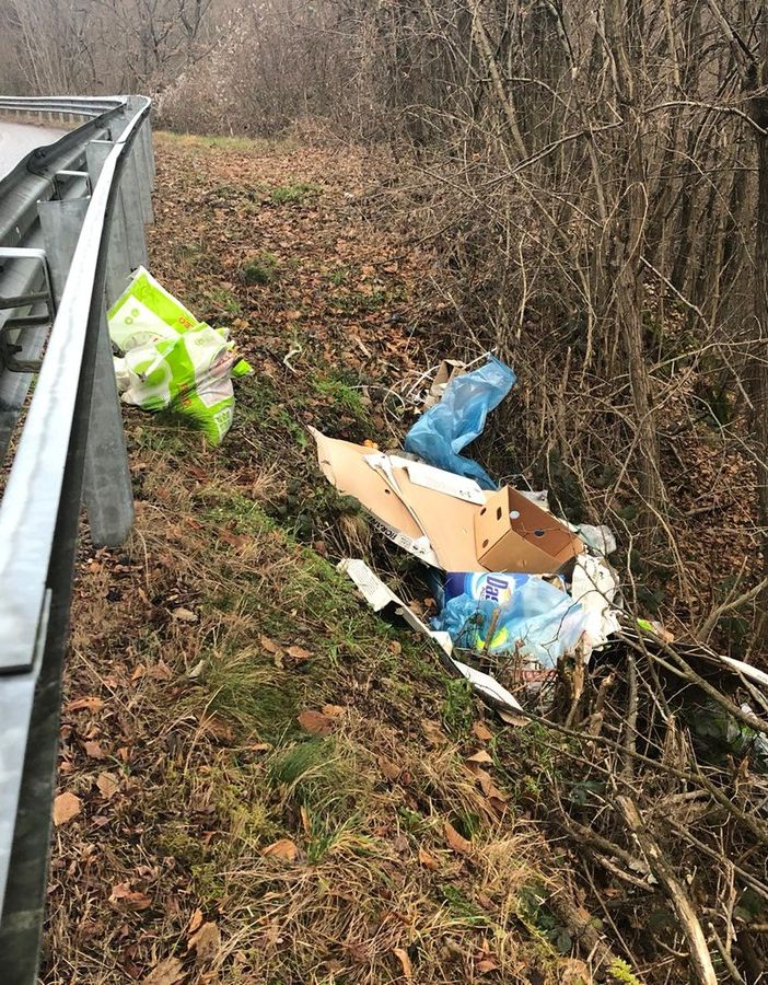 Rifiuti abbandonati a lato strada a Caprile. Il sindaco: &quot;Una vergogna, non ho parole&quot;