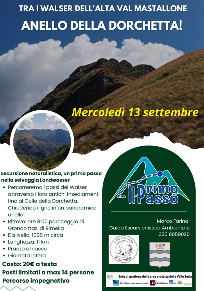 TRA I WALSER DELL’ALTA VAL MASTALLONE: ANELLO DELLA DORCHETTA