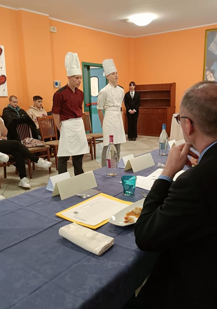 Cinzia Primatesta ospite dell'Istituto Alberghiero di Varallo