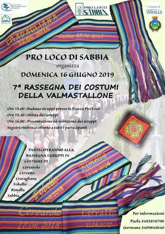 A Sabbia il raduno dei costumi della Val Mastallone