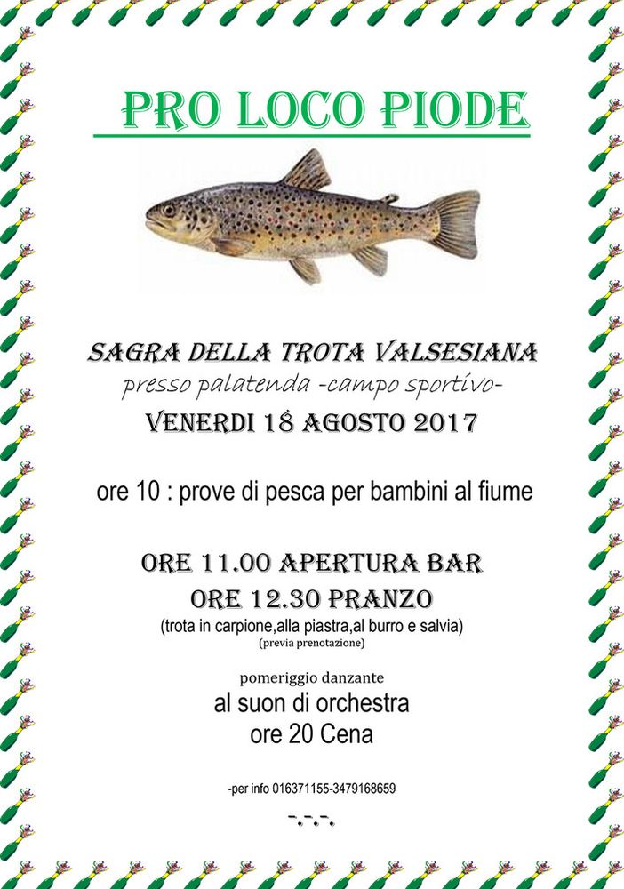 Piode: Sagra della trota valsesiana