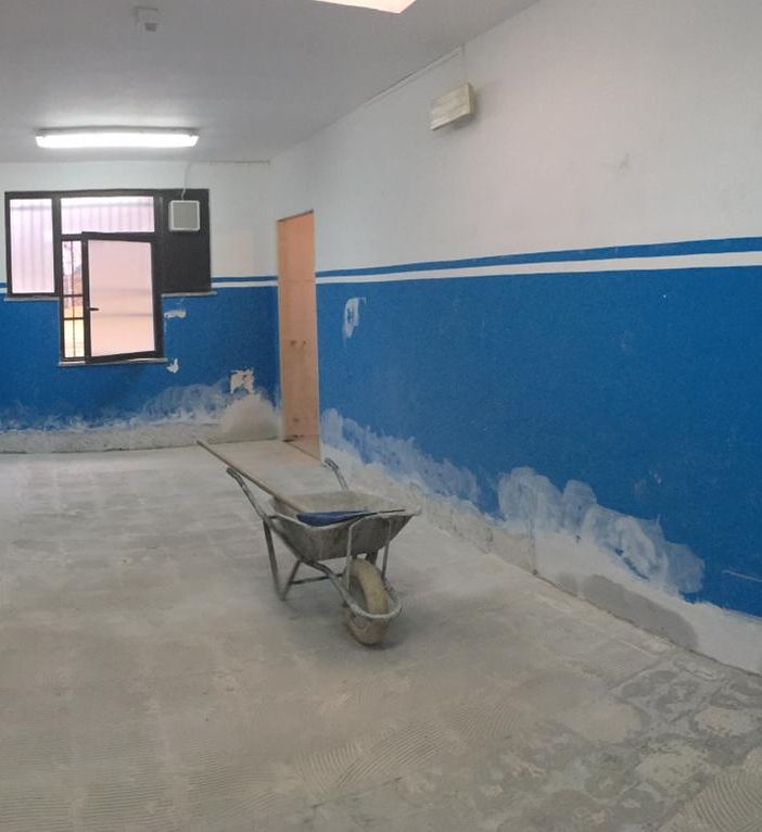 Spogliatoi di San Secondo a Borgosesia: lavori in corso FOTO