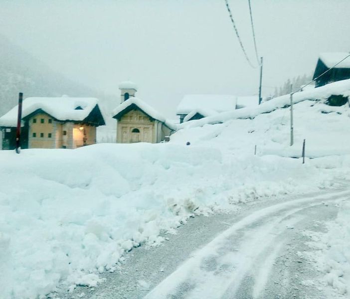 Foto pagina facebook comune Alagna Valsesia