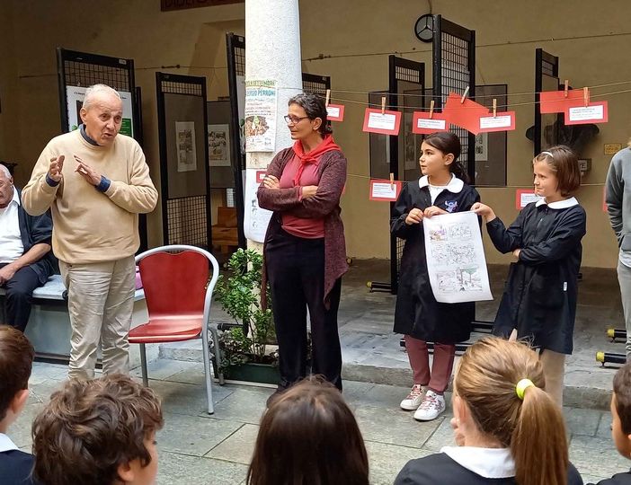 Varallo, mostre in Biblioteca: le visite delle classi IV.