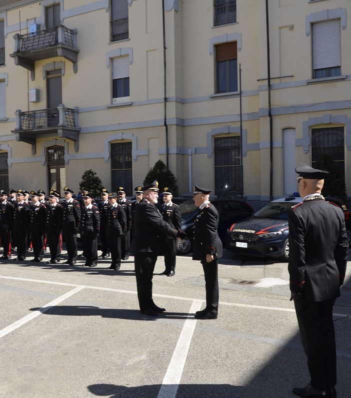 Vercelli: Visita del Comandante interregionale Carabinieri al Comando Provinciale dell'Arma