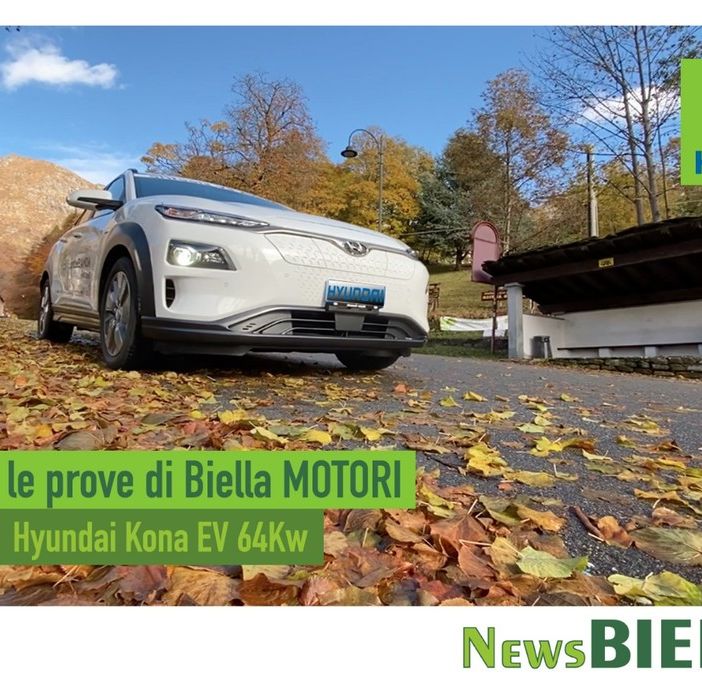 Mobilità sostenibile, una &quot;scossa&quot; per la Kona Electric durante viaggio nei luoghi simbolo del Biellese VIDEO