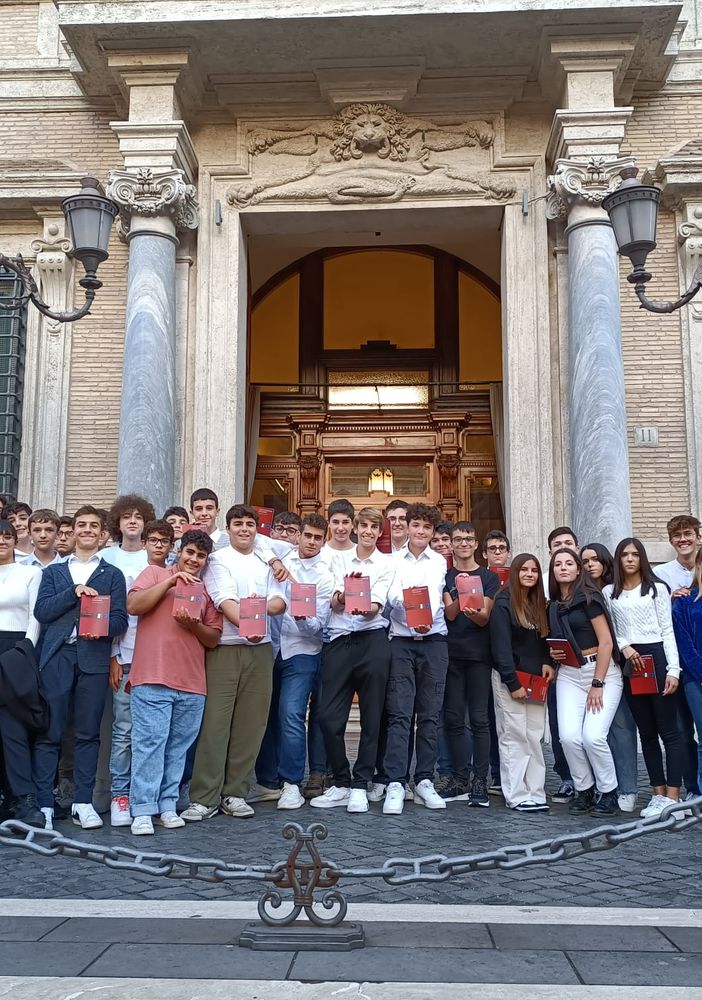 L' Agrario Galileo Ferraris di Vercelli a Roma in visita al Senato