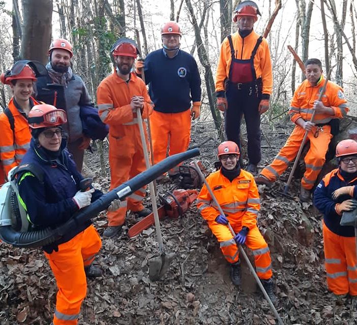AIB Borgosesia, l’operazione di prevenzione e rispristino sentieri partendo da Ferruta