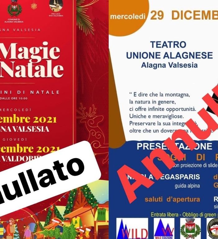 Alagna, annullato il mercatino di Riva Valdobbia e la presentazione del libro “Sogni di pietra”