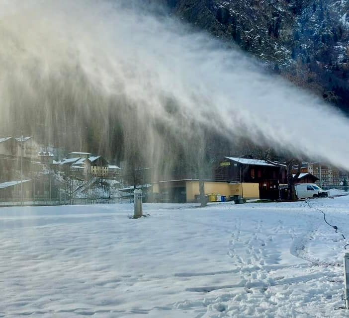 Ad Alagna innevamento programmato anche sulla pista di fondo