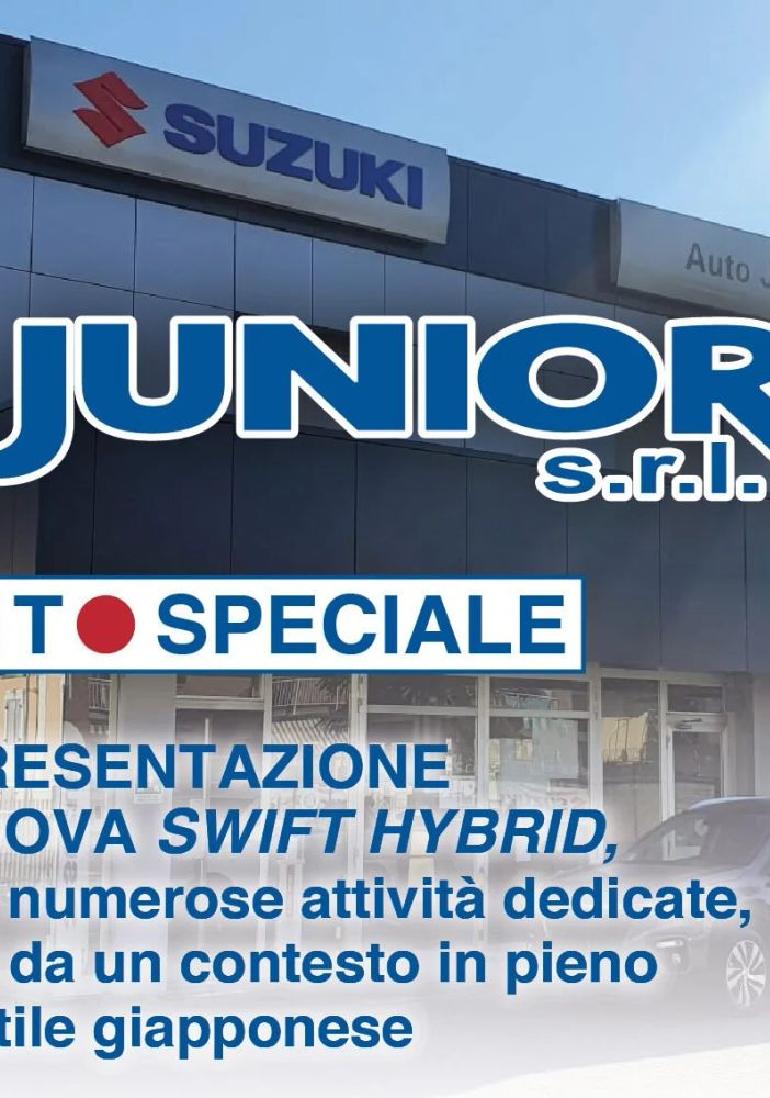 Biella, Autojunior: OPEN WEEK END. E' arrivata la nuova SUZUKI SWIFT