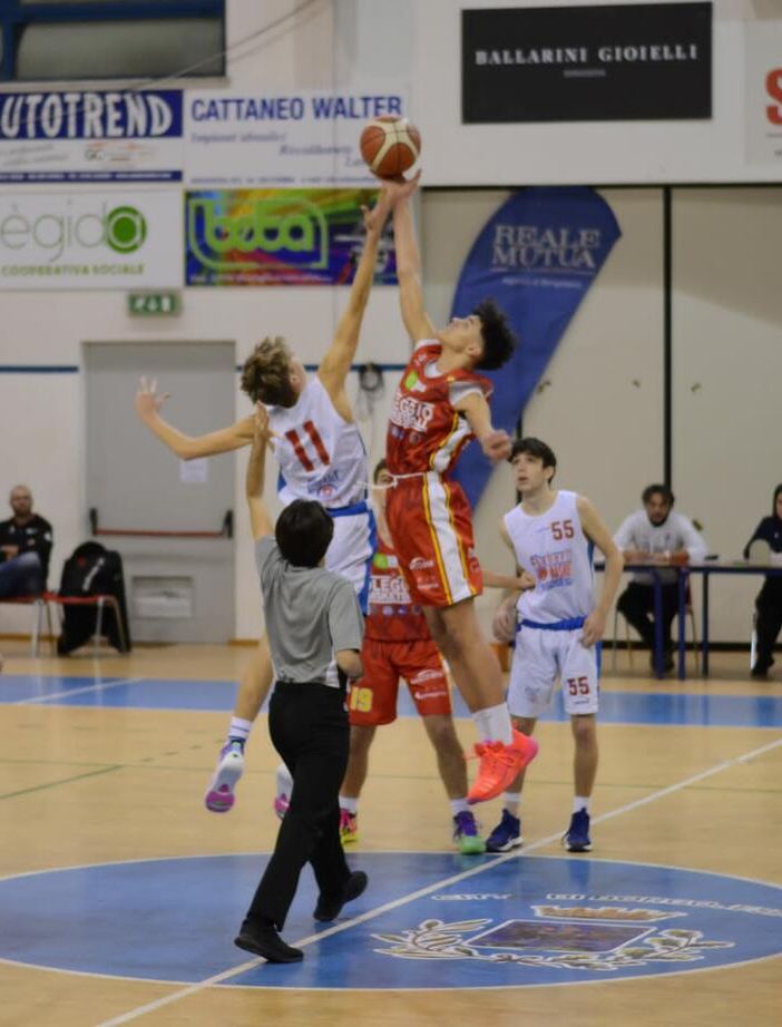 Barberi Valsesia Basket Academy, la sconfitta contro Oleggio Junior Basket: 43 - 87 - Foto di Giulio Degaudenzi.