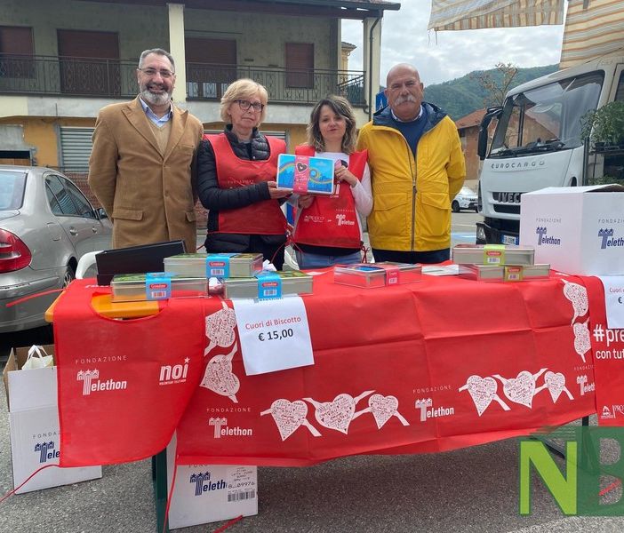 Cuori di biscotto Telethon, a Crevacuore la solidarietà è di casa (foto di D. Finatti per newsbiella.it)