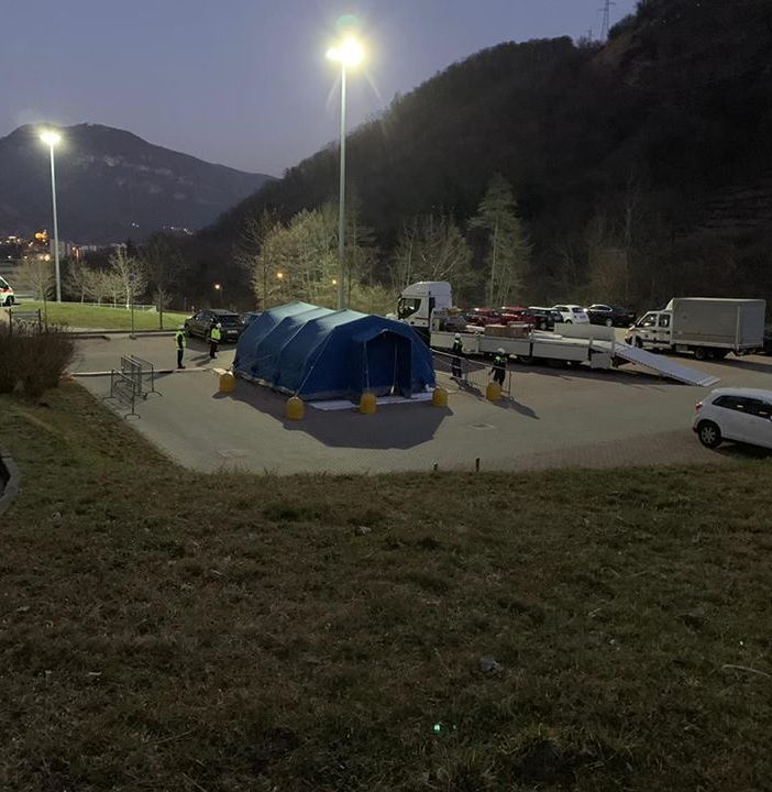 All'ospedale di Borgosesia il pre-triage per i casi sospetti di Coronavirus