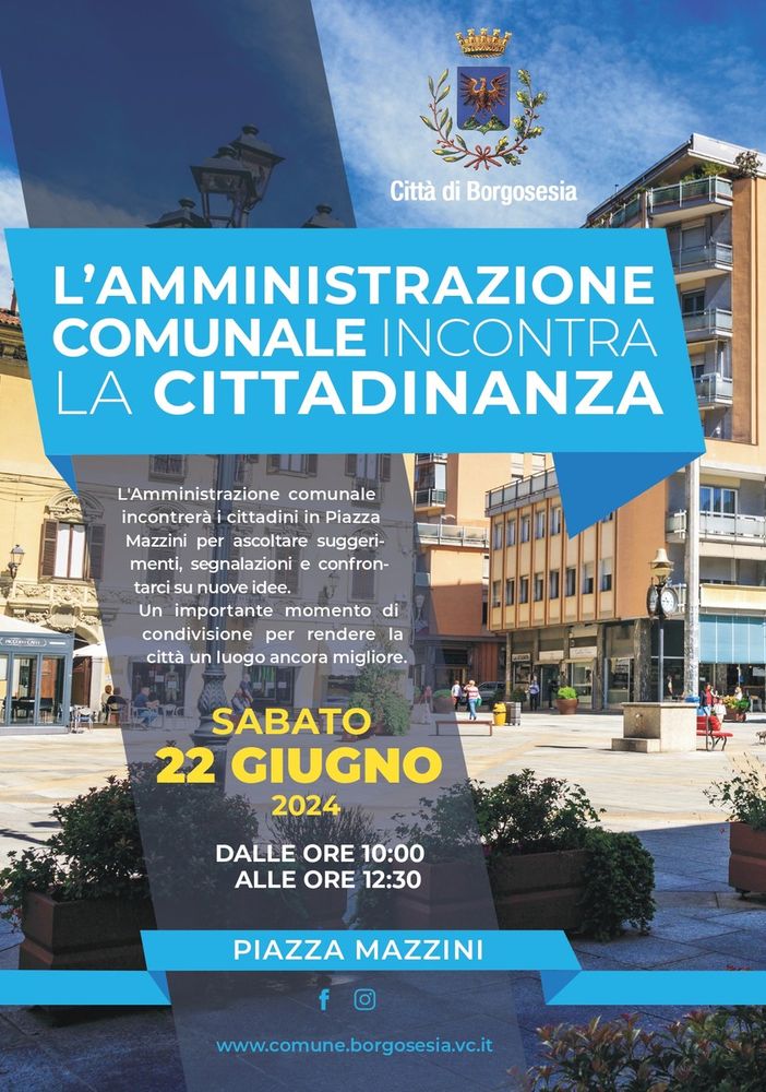 A Borgosesia l'amministrazione incontra i cittadini
