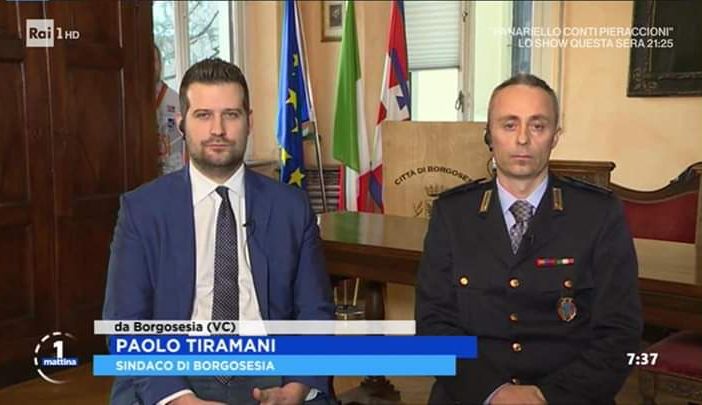 Borgosesia su Uno Mattina per il concorso di vigili urbani