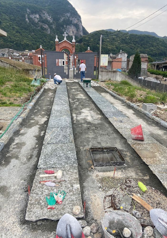Varallo: Procedono i lavori per la riqualificazione del Cimitero FOTO