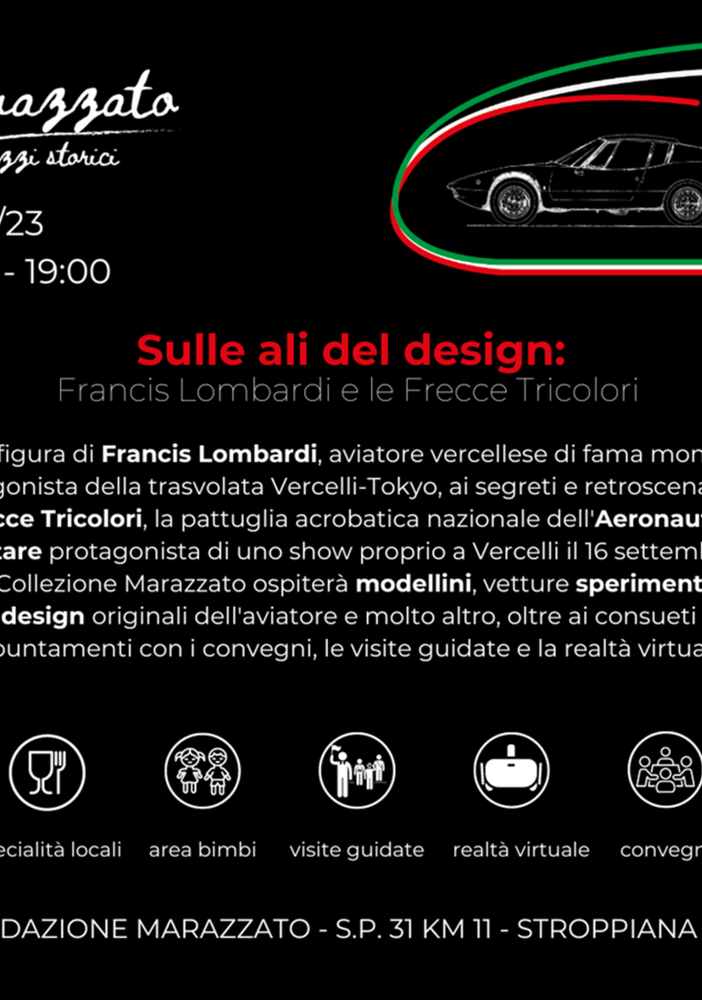 Collezione Marazzato presenta “Sulle ali del design: Francis Lombardi e le Frecce Tricolori”.