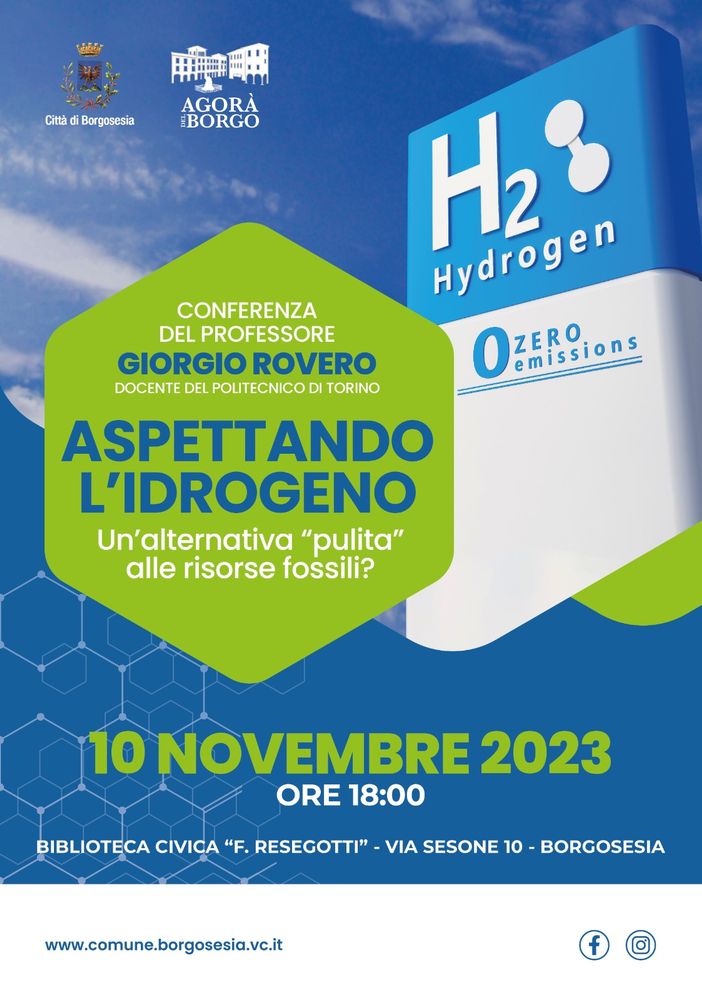 Borgosesia: “Idrogeno: un’alternativa pulita alle risorse fossili?”, una conferenza in biblioteca